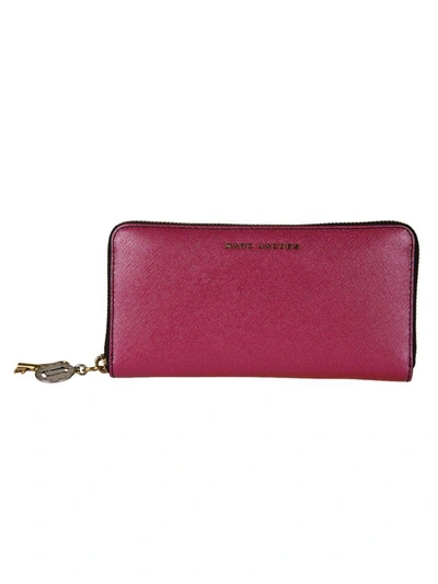 Shop Marc Jacobs Saffiano Zip Around Wallet In Pink