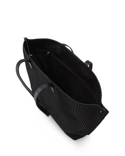 Akris Ai Medium Techno Fabric Shoulder Bag In Black