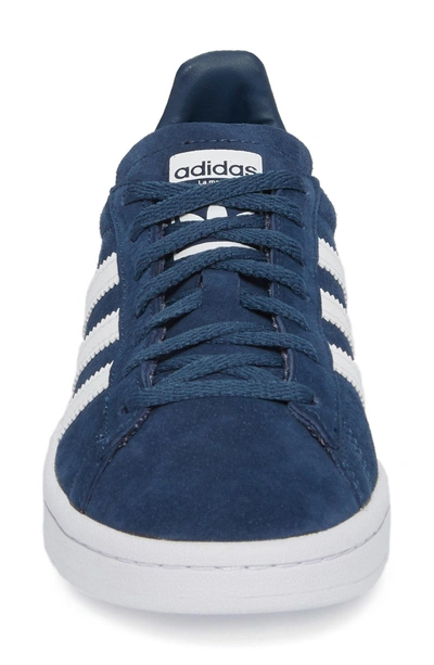Shop Adidas Originals 'campus' Sneaker In Mineral Blue/ White