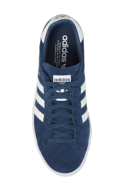 Shop Adidas Originals 'campus' Sneaker In Mineral Blue/ White