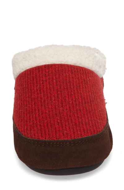 Shop Acorn Ragg Mule Slipper In Red