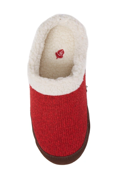 Shop Acorn Ragg Mule Slipper In Red