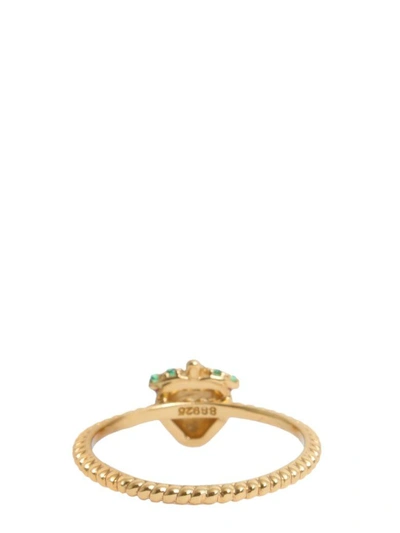 Shop Marc Jacobs Strawberry Ring In Gold