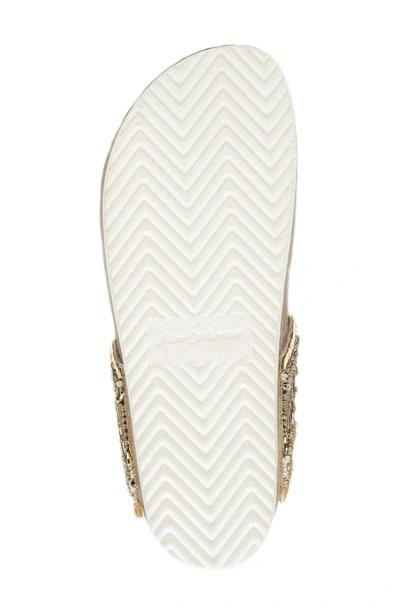 Shop Sam Edelman Olivie Beaded Flip Flop In Putty/ Natural Multi