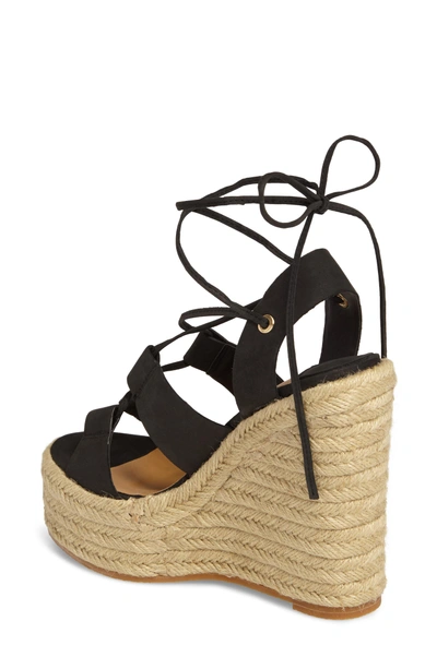 Shop Tony Bianco Biba Platform Espadrille Sandal In Black Phoenix