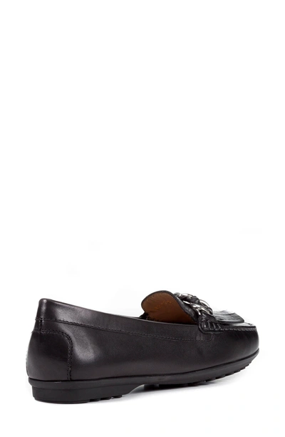 Shop Geox Elidia Moccasin Loafer In Black Leather