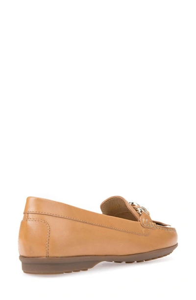 Shop Geox Elidia Moccasin Loafer In Caramel Leather
