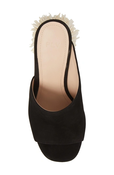 Shop Pour La Victoire Hettie Tassel Heel Mule In Black Leather