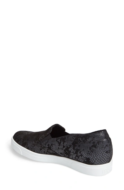 Munro Lulu Slip on Sneaker In Black Snake Print Leather ModeSens