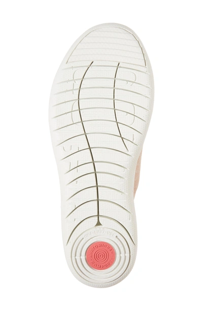 Shop Fitflop F-sporty Uberknit(tm) Sneaker In Neon Blush/ Urban White