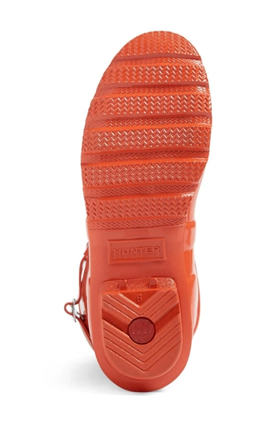 Shop Hunter 'original Short' Gloss Rain Boot In Orange