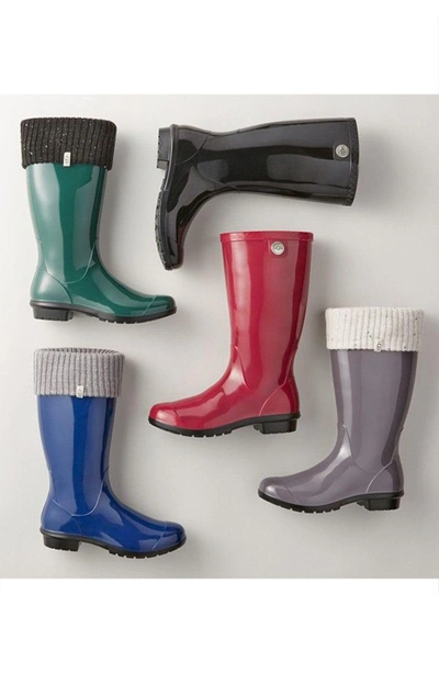 Shop Ugg Shaye Rain Boot In Pine Rubber