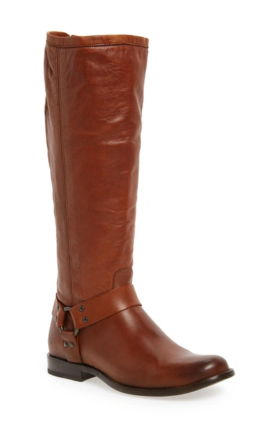 Shop Frye Phillip Harness Tall Boot In Cognac Leather