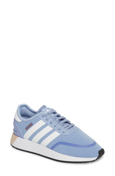 Shop Adidas Originals I-5923 Sneaker In Chalk Blue/ White/ White