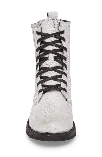 Shop Frye Veronica Tall Combat Boot In White