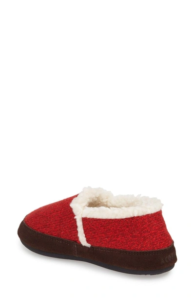 Shop Acorn Moc Ragg Slipper In Red Fabric