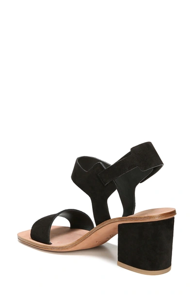 Shop Via Spiga Kamille Block Heel Sandal In Black Suede