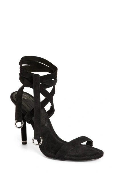 Shop Alexander Wang Evie Ankle Tie Sandal In Black