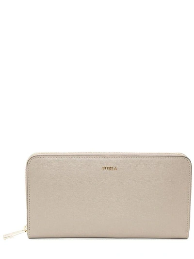 Shop Furla - Babylon Wallet In Beige