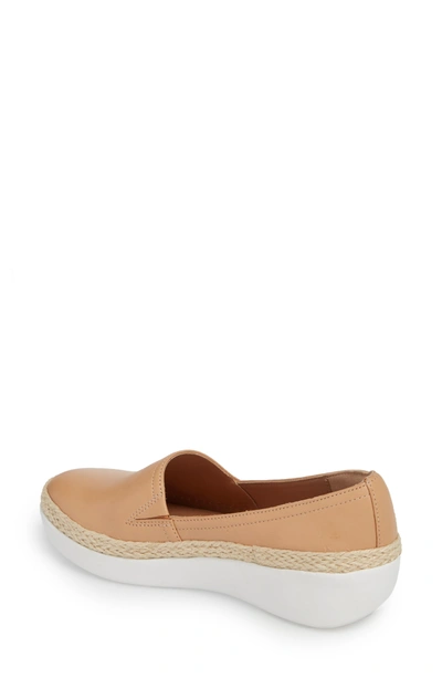 Shop Fitflop Casa Loafer In Nude Leather