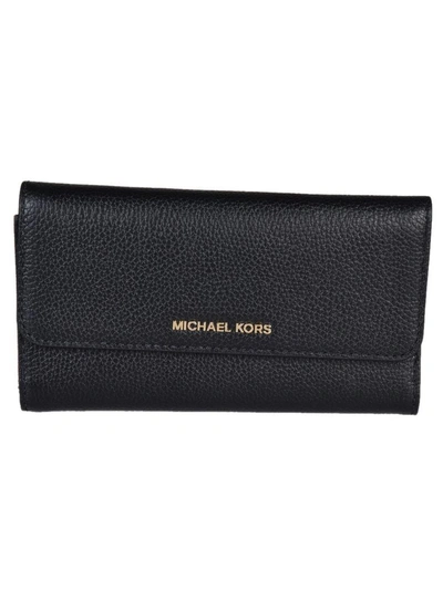 Shop Michael Kors Mercer Tri-fold Wallet In Black
