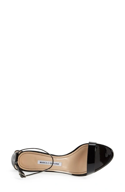 Shop Manolo Blahnik 'chaos' Ankle Strap Sandal In Black