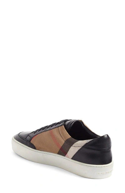 Shop Burberry Salmond Sneaker In Black