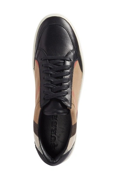 Shop Burberry Salmond Sneaker In Black