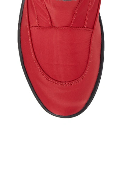 Shop Pajar Shoes Moscou Snow Boot In Red Fabric