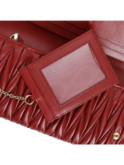 Shop Miu Miu Wallet Wallet Women  In Red
