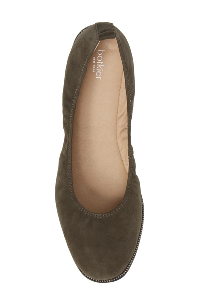 Shop Botkier Mason Ballet Flat In Moss Suede