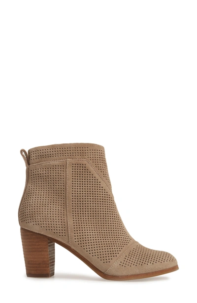 Shop Toms 'lunata' Bootie In Desert Taupe Suede