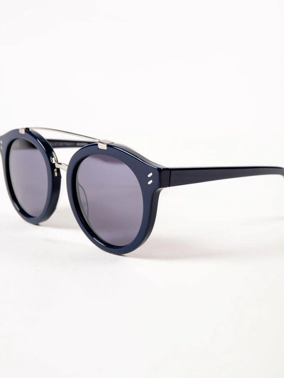 Shop Stella Mccartney Sc0054s Sunglasses In Blue/blue/silver