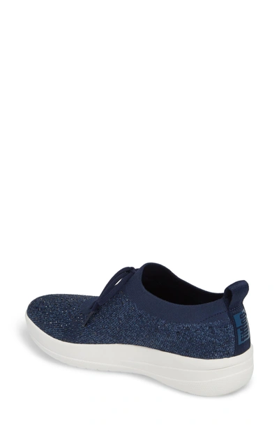 Shop Fitflop Uberknit(tm) F-sporty Sneaker In Midnight Navy