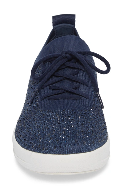 Shop Fitflop Uberknit(tm) F-sporty Sneaker In Midnight Navy