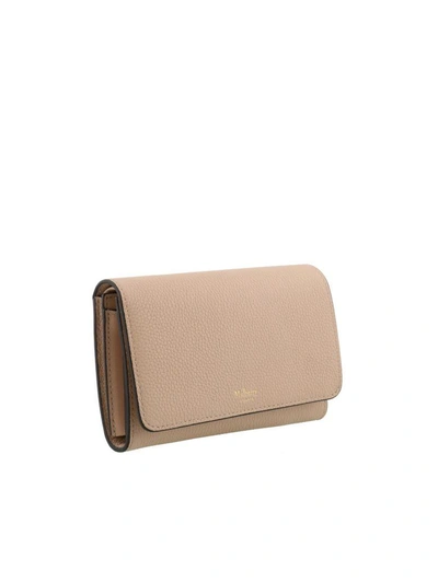 Shop Mulberry Medium Continental French Wallet In Rosewater