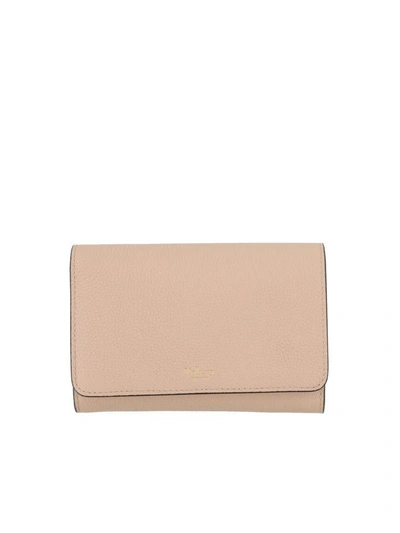 Shop Mulberry Medium Continental French Wallet In Rosewater