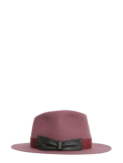 Shop Borsalino Felto Hat In Rosso