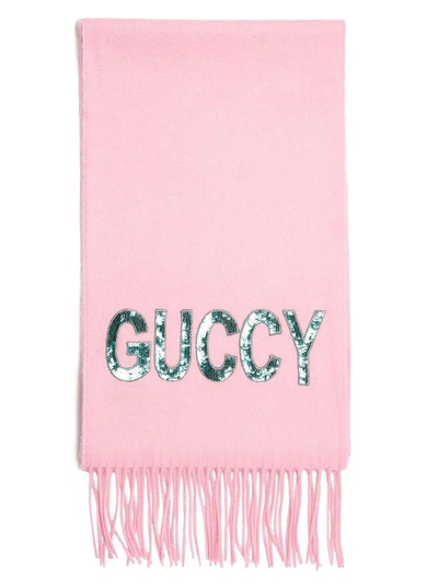 Shop Gucci Scarf In Pink