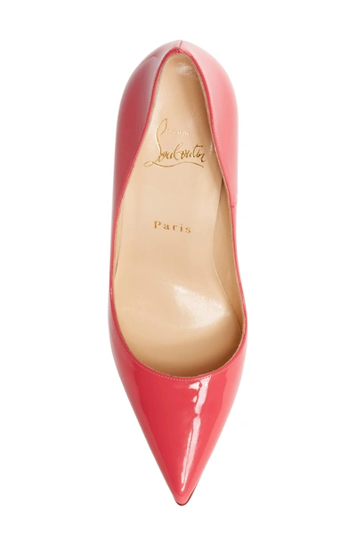 Shop Christian Louboutin 'so Kate' Pointy Toe Pump In Begonia Pink