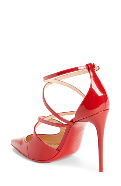 Shop Christian Louboutin Crossfliketa Pump In Flamenco Red