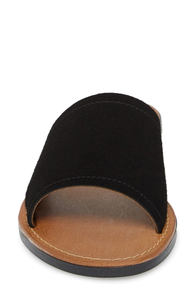 Shop Seychelles Leisure Slide Sandal In Black Suede