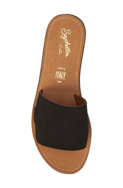 Shop Seychelles Leisure Slide Sandal In Black Suede