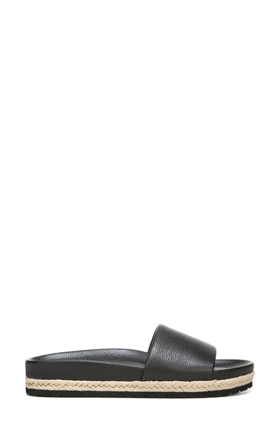 Women s Aurelia Leather Pool Slide Sandals In Black