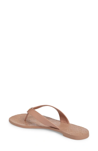 Shop Tory Burch Monroe Flip Flop In Light Makeup