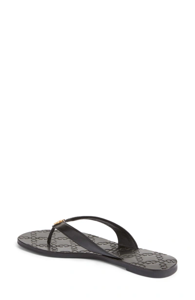 Shop Tory Burch Monroe Flip Flop In Black