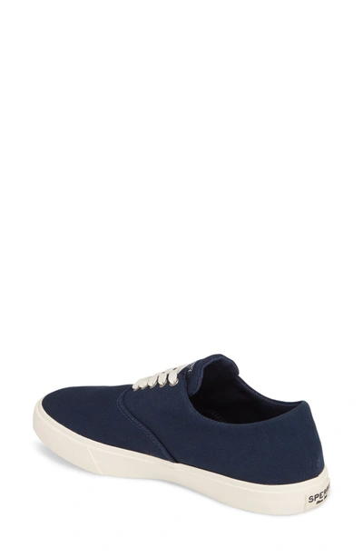 Shop Sperry Captain's Cvo Sneaker In Navy Fabric