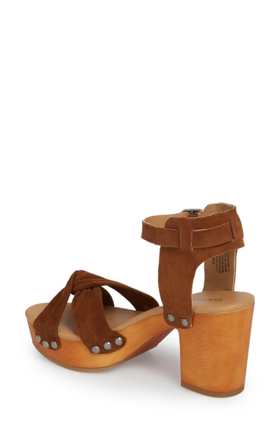 Shop Lucky Brand Whitneigh Sandal In Cedar Suede