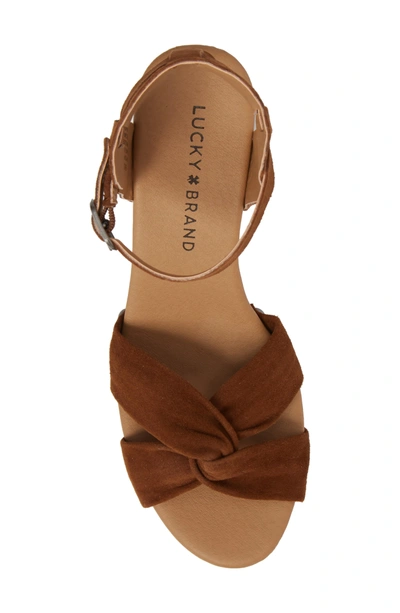 Shop Lucky Brand Whitneigh Sandal In Cedar Suede