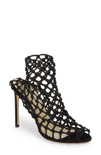 Shop Francesco Russo Knotted Sock Bootie In Black